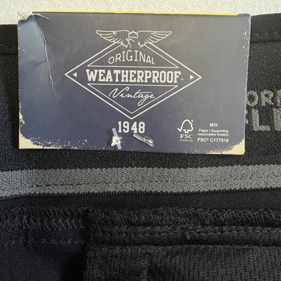 Weatherproof Vintage 32x34 Men's Hybrid Tech Pants, Black NWT - Picture 6 of 15